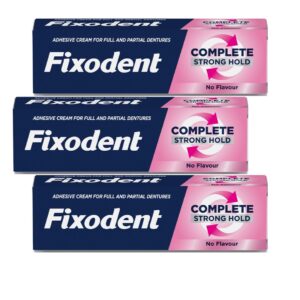 Fixodent Complete Original Denture Adhesive Cream 40G - 3 PACK