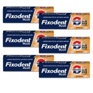 6 x Fixodent Unbeatable Hold- 40g | Denture Premium Adhesive Cream
