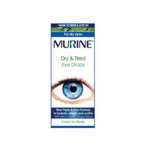 Murine Dry & Tired Eye Drops 15ML - Gives A Long-Lasting Relief For Up To 8 Hour