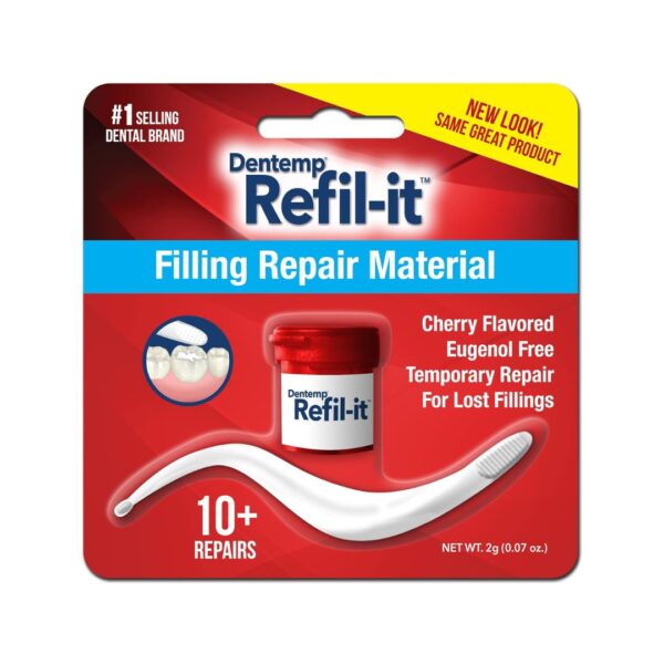 Dentemp Refil-It-10+ Formula To Repair Lost Fillings/Gives Instant Pain Relief