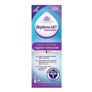 Replens MD Longer Lasting Vaginal Moisturiser - 6 Single Prefilled Applicators