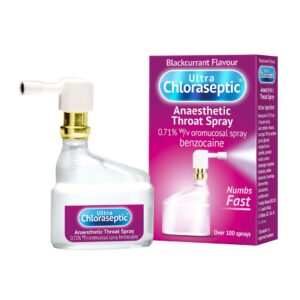 Ultra-Chloraseptic Anaesthetic Sore Throat Spray Blackcurrent flavour 15ml