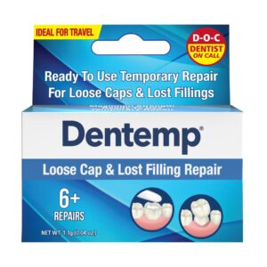 Dentemp Loose Cap And Lost Filling Repair - 6+ Repairs - Fast Relief of Pain