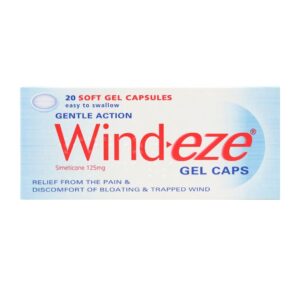 Wind-Eze Simeticone 125mg 20 Soft Gel Capsules