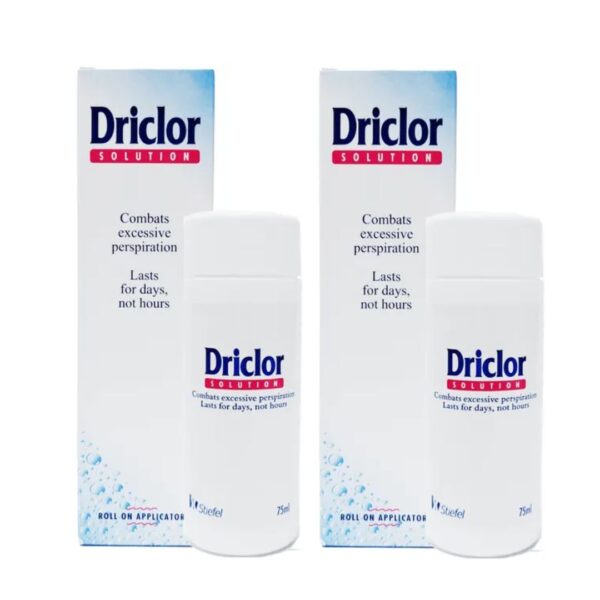 Driclor Antiperspirant Roll On Stops Sweating - 75ml Pack of 2
