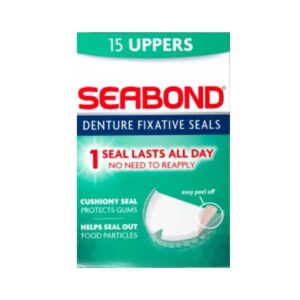 Super Ultra Denture Fixative Seals Soft Adhesive Cushion Recommended By Dentists(15 Upper)