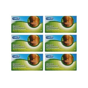 Care Glycerin Suppositories 4g Adult Constipation Relief 6 packs (6x12)
