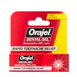 Orajel Dental Gel - 5.3g - Rapid Toothache Relief - Fast Acting.