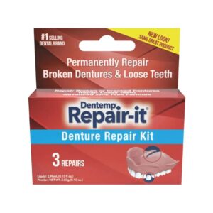 Dentemp Denture Repair Emergency Denture Repair Kit ( contains 3 repairs/kit)