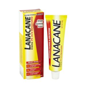 Lanacane Anaesthetic Cooling Cream, Itching & Irritation Bites/Stings Relief 30g