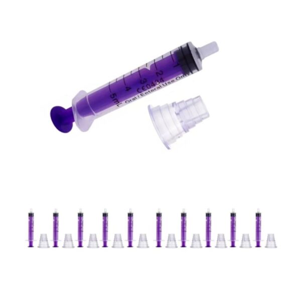 10 X 5ml Oral Medicine Syringe with bottle adaptor | Accurate Dose Measurement