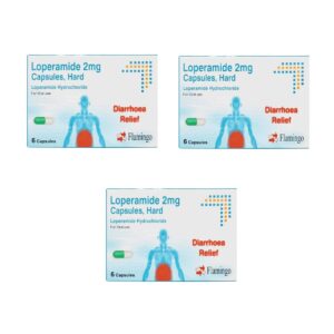Loperamide 2mg -An Anti-Diarrhoea Treatment-6 Hard Capsules x 3