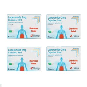 Loperamide 2mg -An Anti-Diarrhoea Treatment-6 Hard Capsules x 4