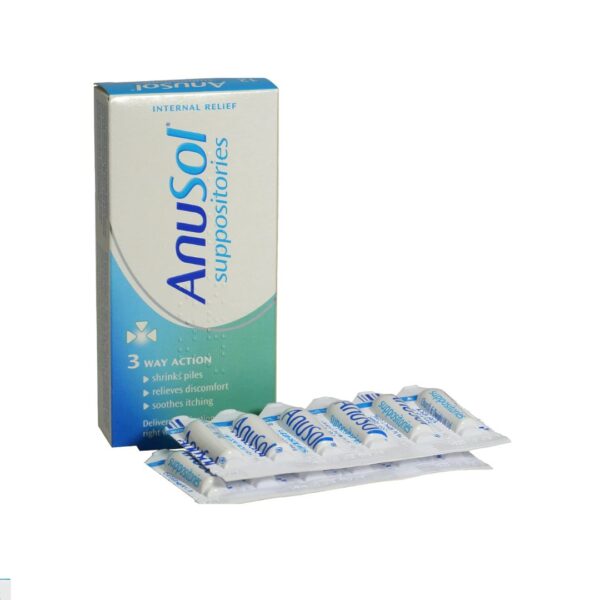Anusol Cream/Ointment/Suppositories Shrinks, relieves discomfort Itching & pain- (Suppositories 12)