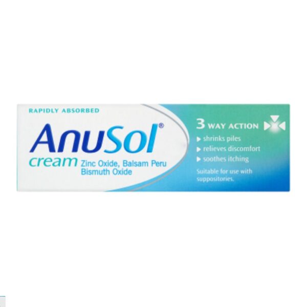 Anusol Cream/Ointment/Suppositories Shrinks, relieves discomfort Itching & pain- (cream 23g)
