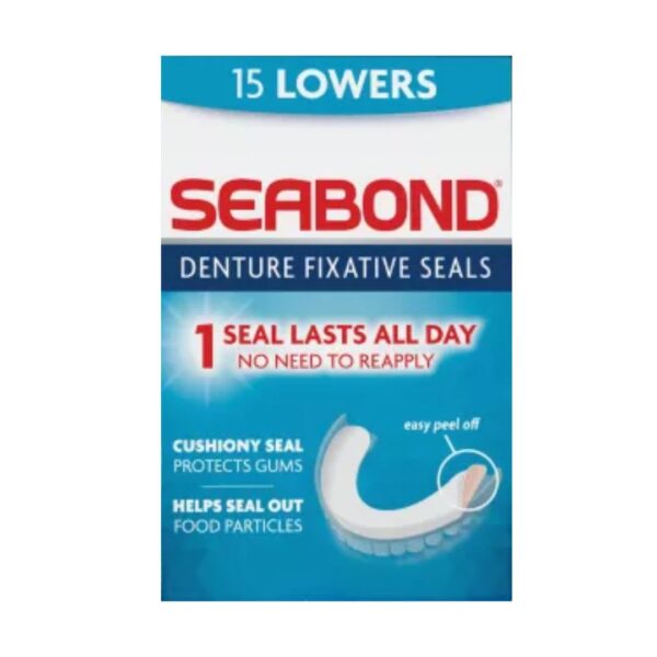 Super Ultra Denture Fixative Seals Soft Adhesive Cushion Recommended By Dentists(15 Lowers)