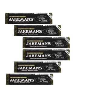 Jakemans Throat and Chest Menthol Sweets 6 Stick pack-