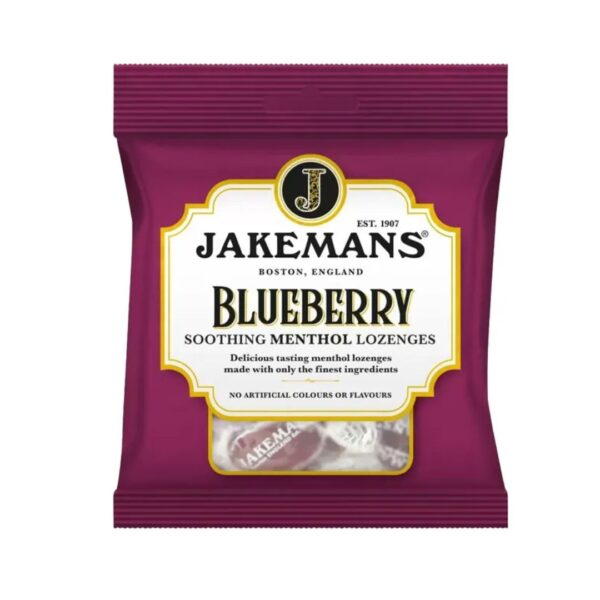 Jakemans Blueberry Menthol 73g Bag x 1 Pack -