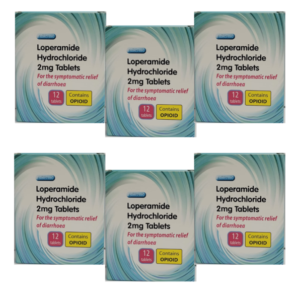 Loperamide Hydrochloride 2 mg Tablets- Pack Of 6 Capsules x 6 -