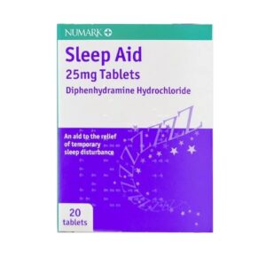 Sleep Aid 25mg - 20 Tablets  ( maximum 1 pack of 20) ***Short term use only