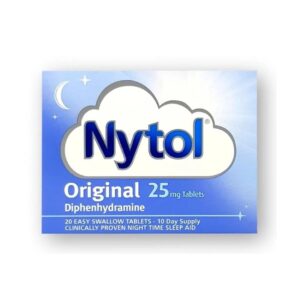 Nytol 25mg-Faster/Longer/Deeper Sleep- 20 Tablets (Max 1 Per Order)