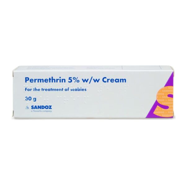 Permethrin 5% Cream for Scabies and Crab Lice 30g