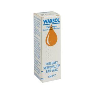 Waxsol Ear Drops 0.5% Effective Easy Removal, Softens Hardened Ear Wax, Painless