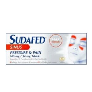 Sudafed Max Sinus Pressure Pain - 12 Tablets - (MAX 2 PER ORDER)