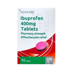 Numark Ibuprofen 400mg Tablets - Relief From All Types Of Pain - 96 Tablets-