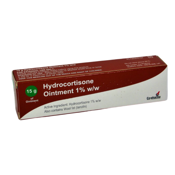 1 or 2 Tubes Hydrocortisone Ointment 15g - Swelling Itching Irritated Skin