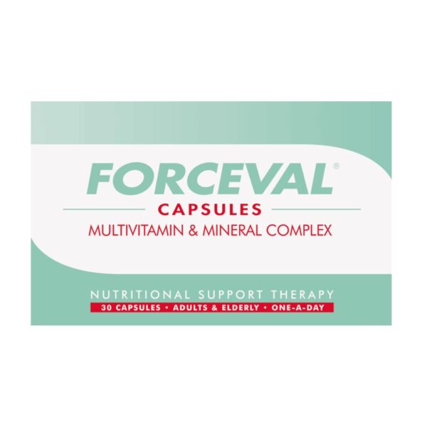 90 Capsules - Forceval Multivitamins & Minerals Capsules - One a day vitamin