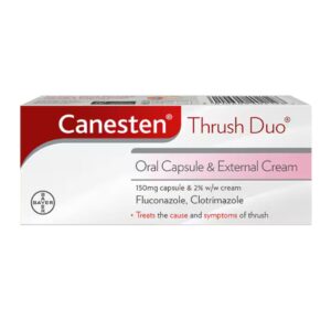 Canesten Thrush Duo - 150mg Oral Capsule/2% External Cream - Thrush Treatment-
