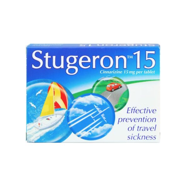 Stugeron Prevention Of Travel Sickness Anti Nausea 15 Tablets