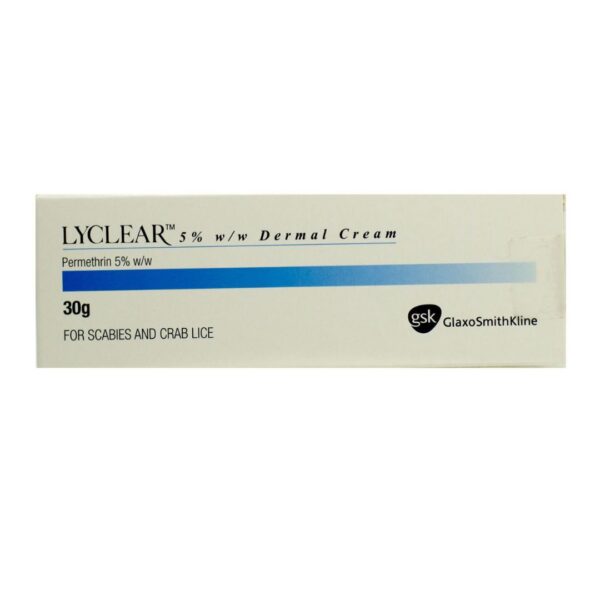 Permethrin (Lyclear) 5% w/w dermal Cream - 30g (*only for SCABIES and CRAB Lice)