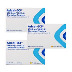 168 Adcal D3 1500mg/400 IU (3 x 56) Chewable Fruity Tablets Calcium + Vitamin D