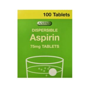 100 Pack Dispersible Aspirin Tablets 75mg MAX 1 PER CUSTOMER (Brands May Vary)