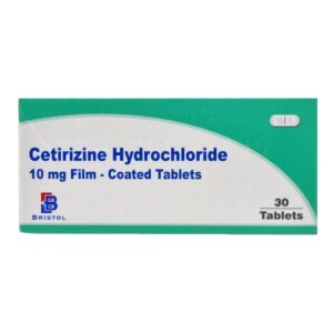 Cetirizine Hydrochloride Hayfever Skin Allergy Tablets (30 Tablets) Bristol