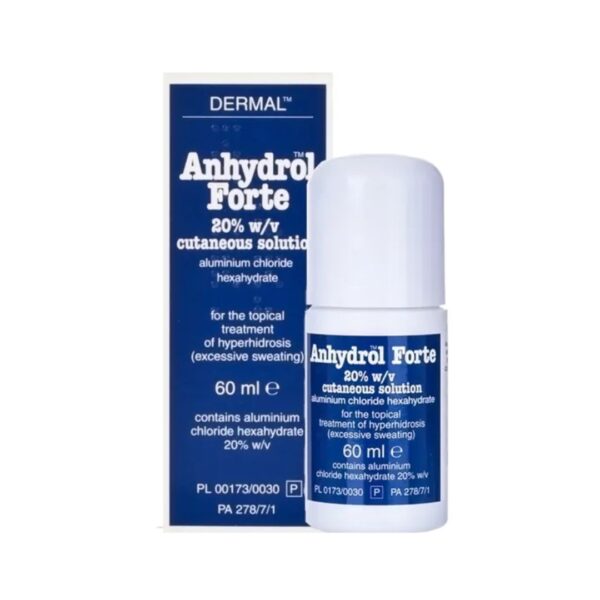 ANHYDROL Forte Roll On  60ml For excessive sweating.(Roll on just like Driclor)