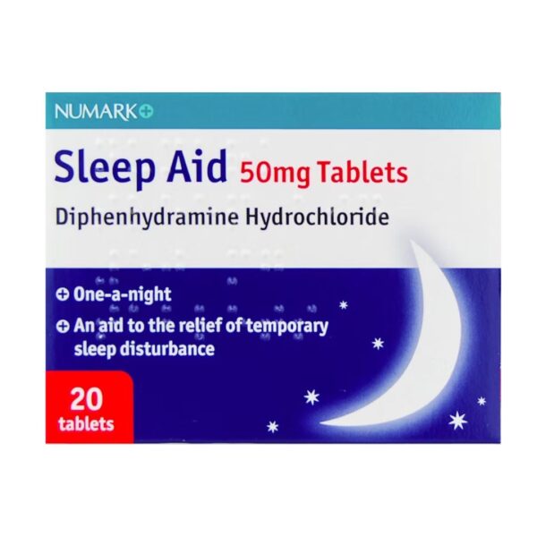 Numark Sleep Aid 50mg -Tablets 20 ( maximum 1 pack of 20) ***Short term use only
