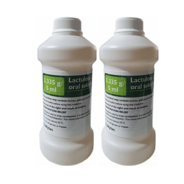 Lactulose Solution For Constipation and Discomfort 2 x 500ml *brands may vary*
