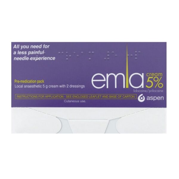 EMLA 5g Cream and 2 Dressings - Numbing