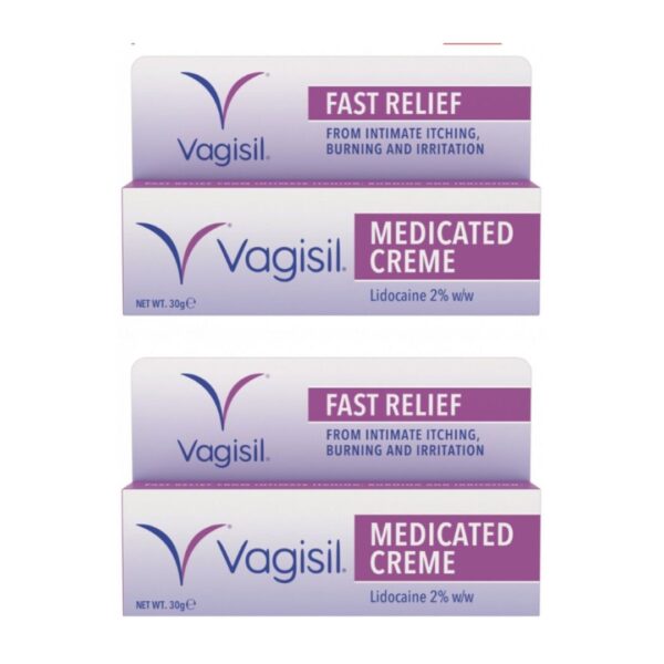 2 x VAGISIL Medicated Cream (30g)