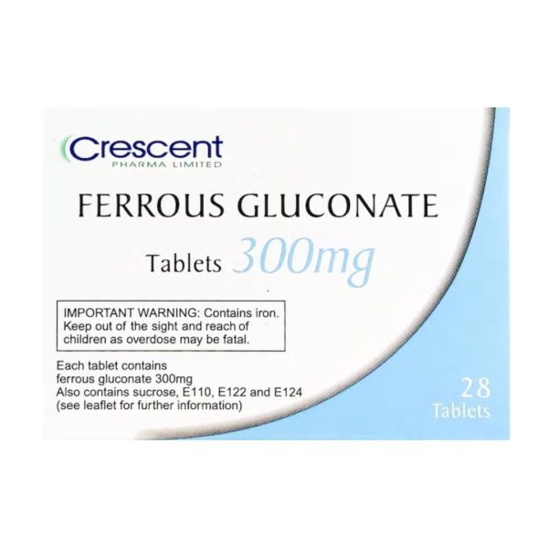 Ferrous Gluconate 300mg Tablets - 1 x  28 (Brands may Vary)