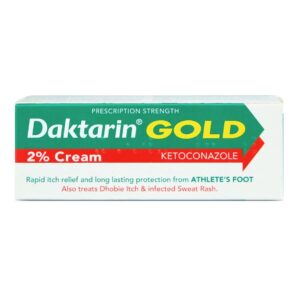 Daktarin Gold Cream 2% 15g ( Athlete's foot, Dhobi itch & Infected sweat rash)
