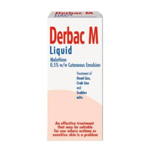 Derbac M Liquid 0.5% Malathion Emulsion - 150ml - Head Crab Scabies Lice