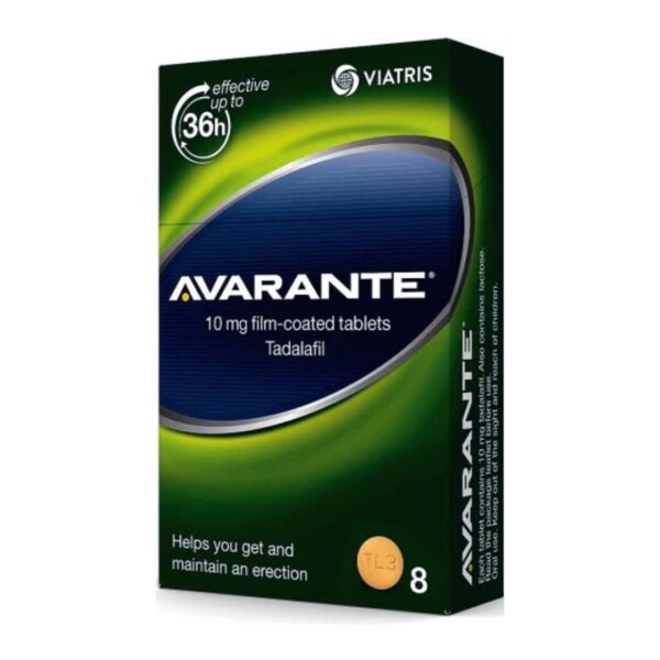 Avarante (Tadalafil) Tablets Pack of 8 - Treats Erectile Dysfuntion In Adult Men