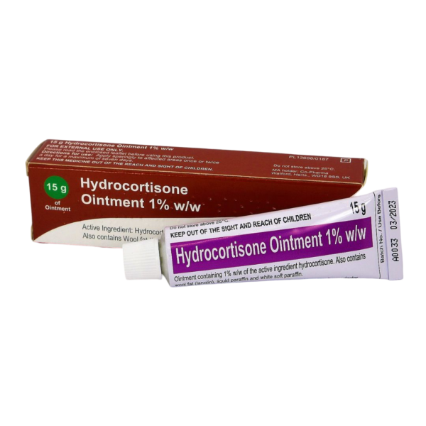 1 or 2 Tubes Hydrocortisone Ointment 15g - Swelling Itching Irritated Skin[One]