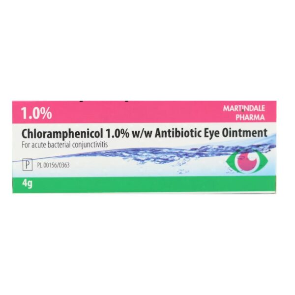 Chloramphenicol 1% Eye Ointment - 4g Bacterial Infection treatment *Brands Vary*