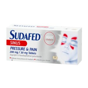 Sudafed Max Sinus Pressure Pain 24 Tablets - (MAX 1 PER ORDER)
